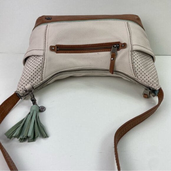 The Sak Off-White Leather Hobo Shoulder Bag‎ - Picture 9 of 16